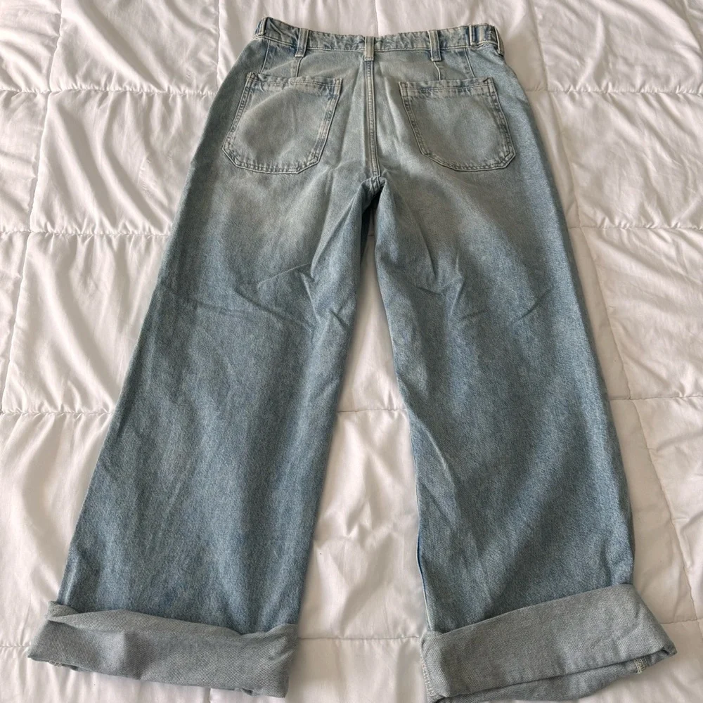 Free People x We The Free Palmer Cuffed Wide Leg In Daydream Blue - Picture 9 of 9